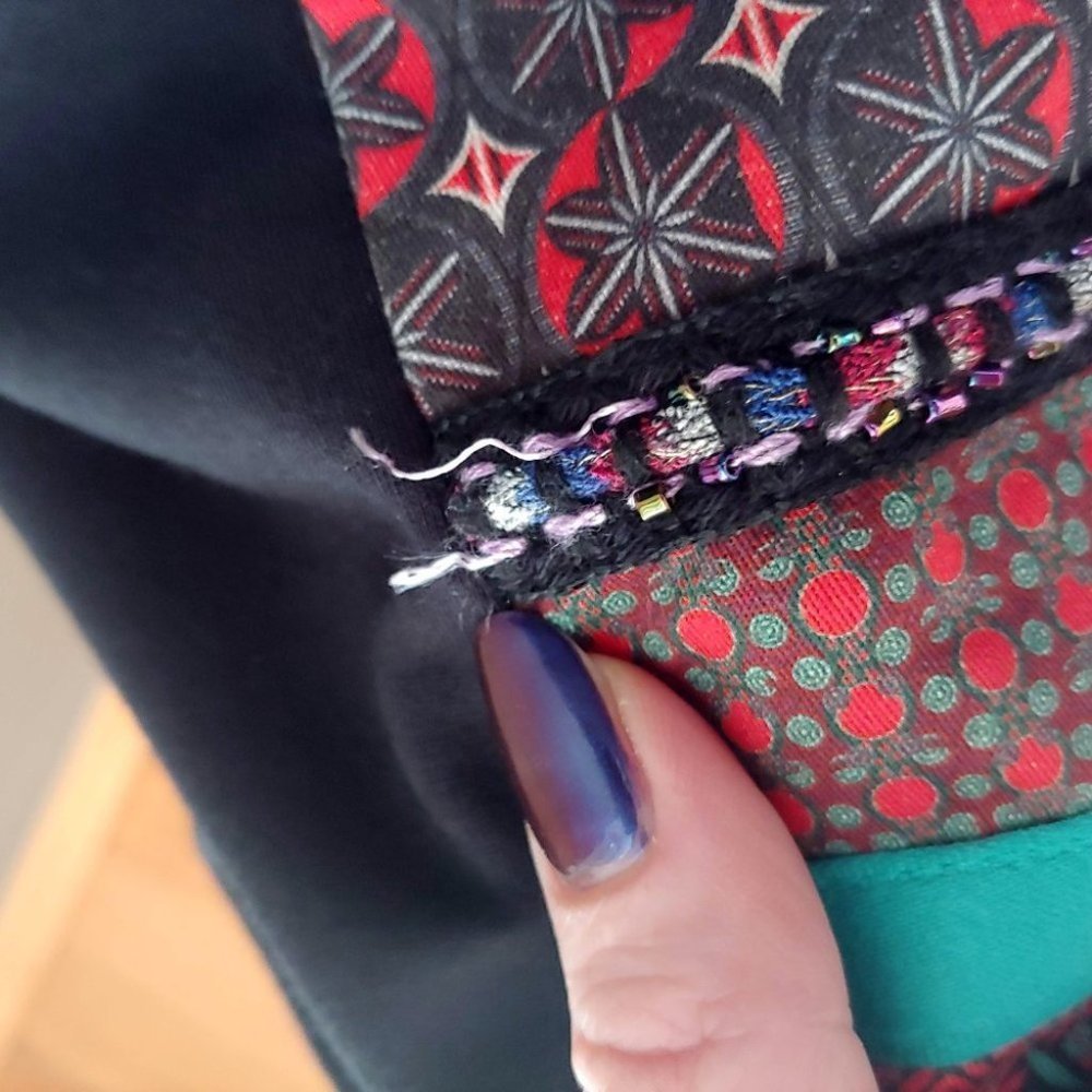 [SOLD] Desigual Birmania Woven Sleeveless Geometric Design Shift Dress - Picture 8 of 16